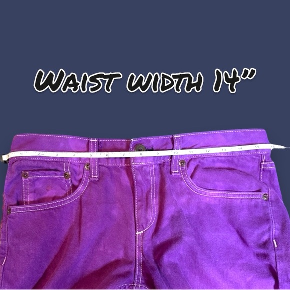 🎉HP🎉Originally NWT Aged White X-Boyfriend Jeans in Plum Swirl Dye. Size 27 - Picture 6 of 10